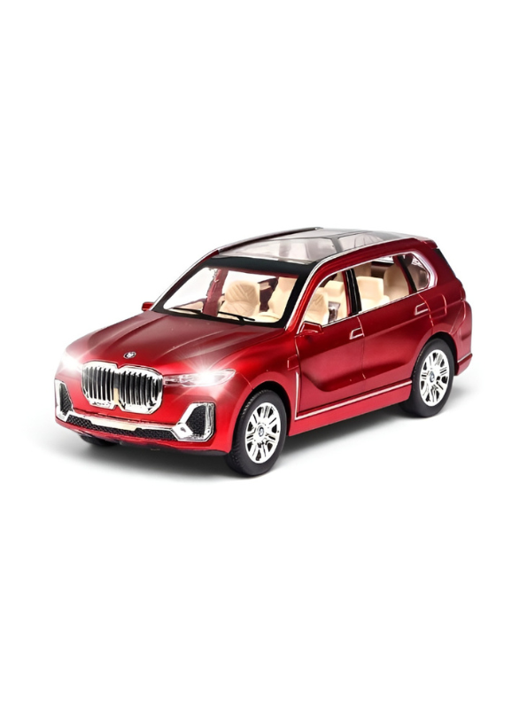 BMW X7 Alloy Diecast Model Car 1:24 Scale | Pull Back Toy Car with Sound, Light & Spray Effect | Metal Toy TV5279