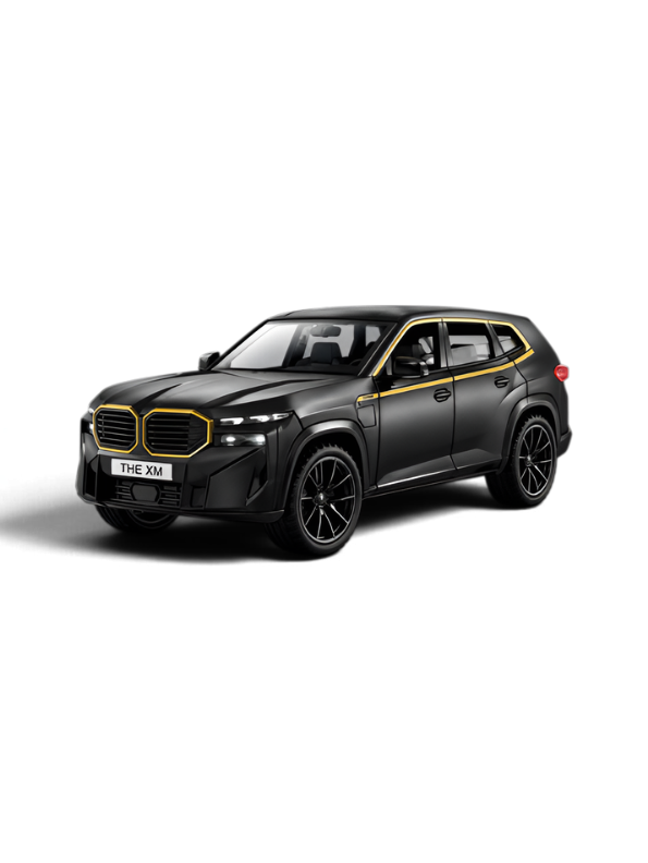 BMW XM Diecast Metal Toy Car Model 1:32 Scale Black Alloy Model Car with Acrylic Display Box MD27