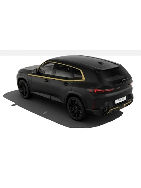 BMW XM Diecast Metal Toy Car Model 1:32 Scale Black Alloy Model Car with Acrylic Display Box MD27
