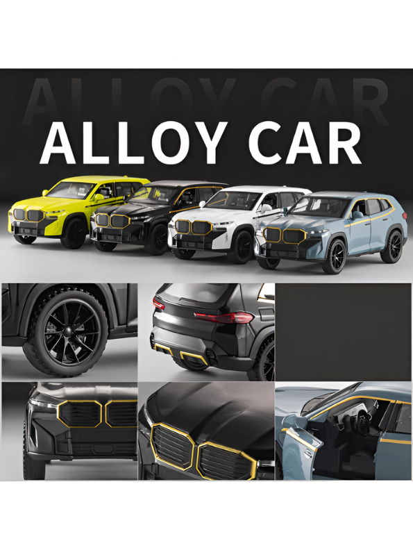 BMW XM Diecast Metal Toy Car Model 1:32 Scale Black Alloy Model Car with Acrylic Display Box MD27
