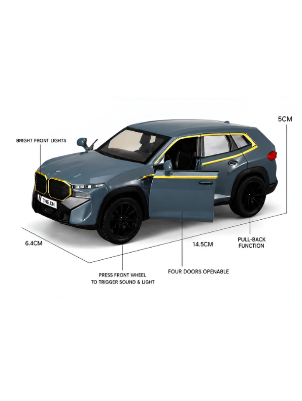 BMW XM Diecast Metal Toy Car Model 1:32 Scale  Alloy Model Car with Acrylic Display Box MD27