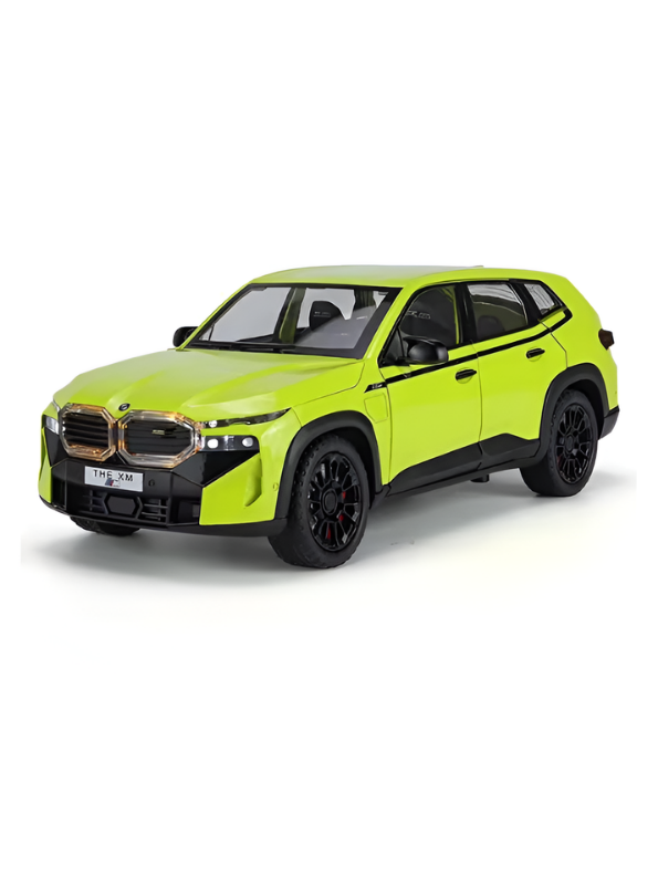 BMW XM Diecast Metal Toy Car Model 1:32 Scale Green Alloy Model Car with Acrylic Display Box MD27