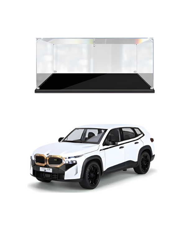 BMW XM Diecast Metal Toy Car Model 1:32 Scale White Alloy Model Car with Acrylic Display Box MD27