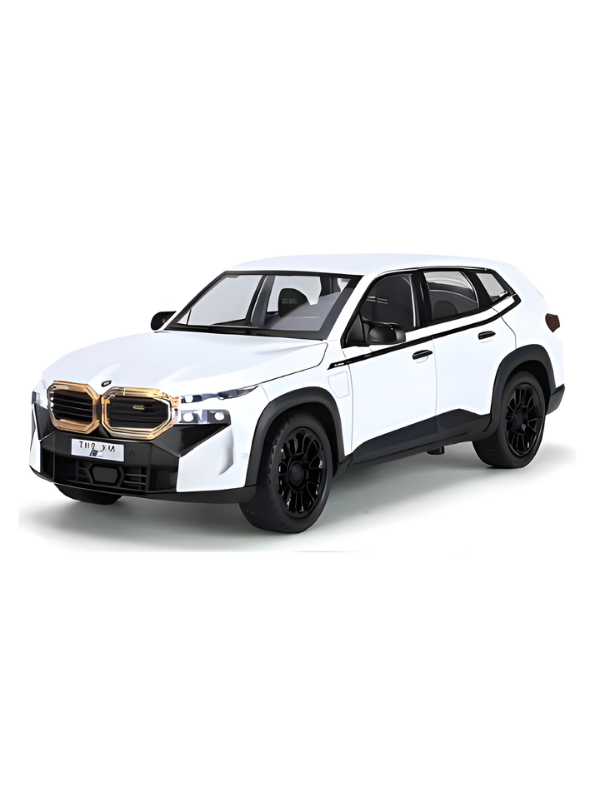BMW XM Diecast Metal Toy Car Model 1:32 Scale White Alloy Model Car with Acrylic Display Box MD27