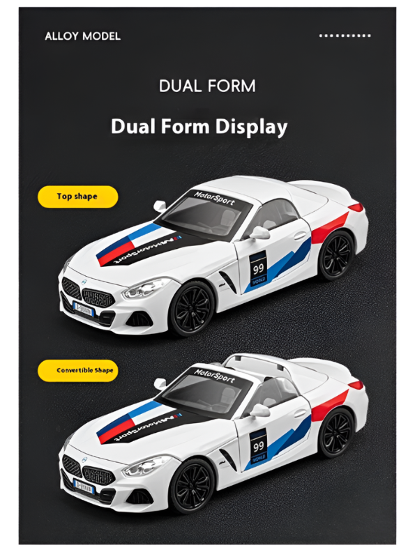 BMW Z4 Diecast Alloy Model Car 1:24 Scale Collectible Vehicle – Premium Metal Car Model MD599