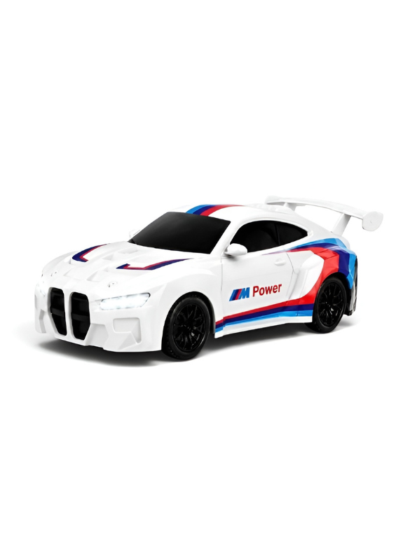 BMW M4 GT3 RC Drift Car - 1:64 Scale Mini Alloy Remote Control with Acrylic Display Box MD585
