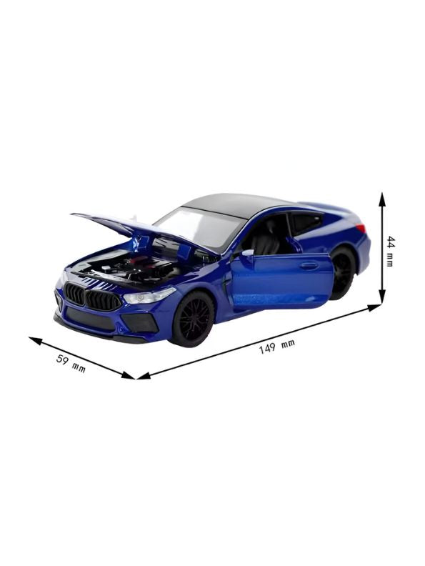 BMW M8 Diecast Car – Fun, Durable & Realistic Metal Toy Vehicle for Boys and Girls – Premium Miniature Car Model Scale 1:32 TZ-OS1564.
