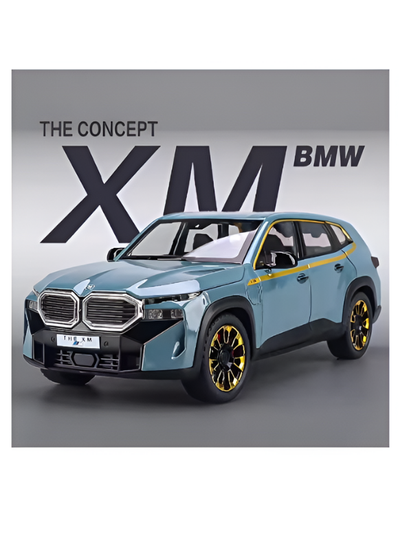 BMW XM Diecast Metal Toy Car Model 1:32 Scale Alloy Model Car with Acrylic Display Box MD27