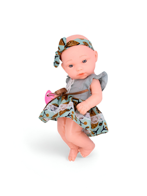 Babella - Soft Realistic Newborn Baby doll with Pacifier and Headband LMI15607.