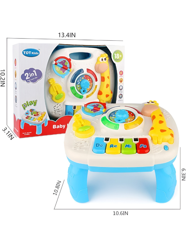 Baby Musical & Learning Study Table Toy for Kids - Interactive Educational Playset | TV-N-