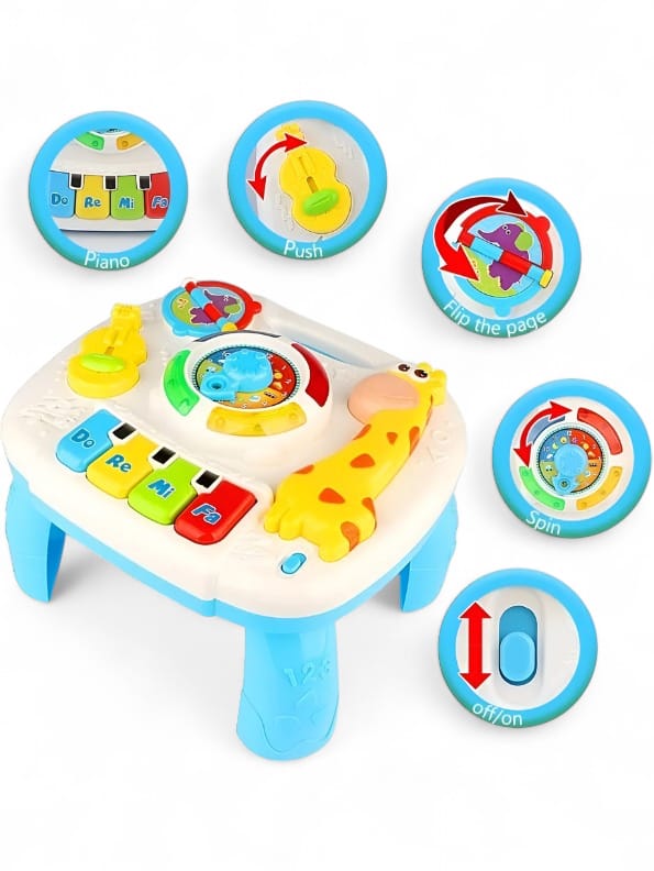 Baby Musical & Learning Study Table Toy for Kids - Interactive Educational Playset | TV-N-