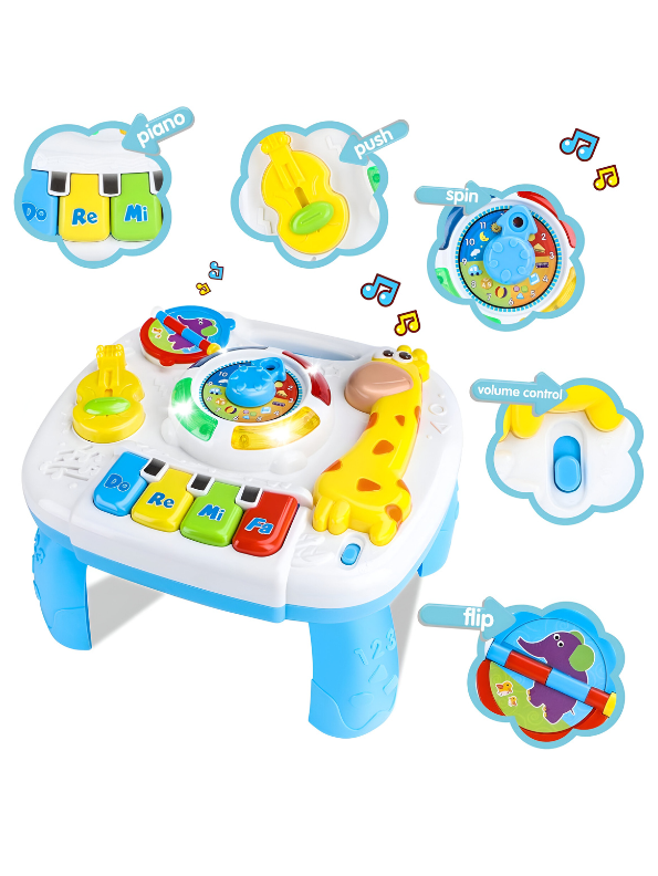 Baby Musical & Learning Study Table Toy for Kids - Interactive Educational Playset | TV-N-