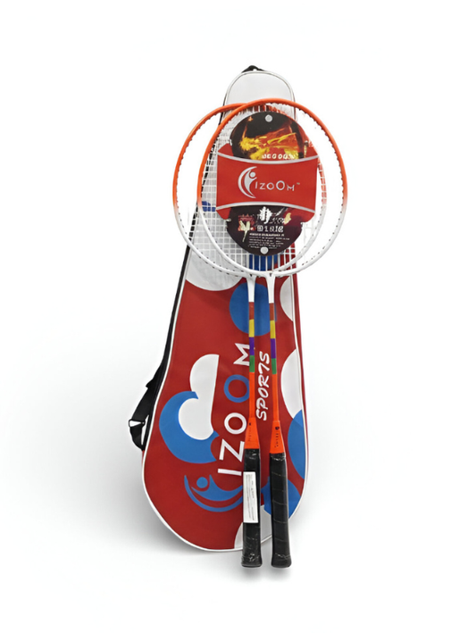 iZOOM Sports Professional Badminton Racket Pair with Premium Carrying Case - Ideal for Beginners, Kids & Backyard Fun LMI1314