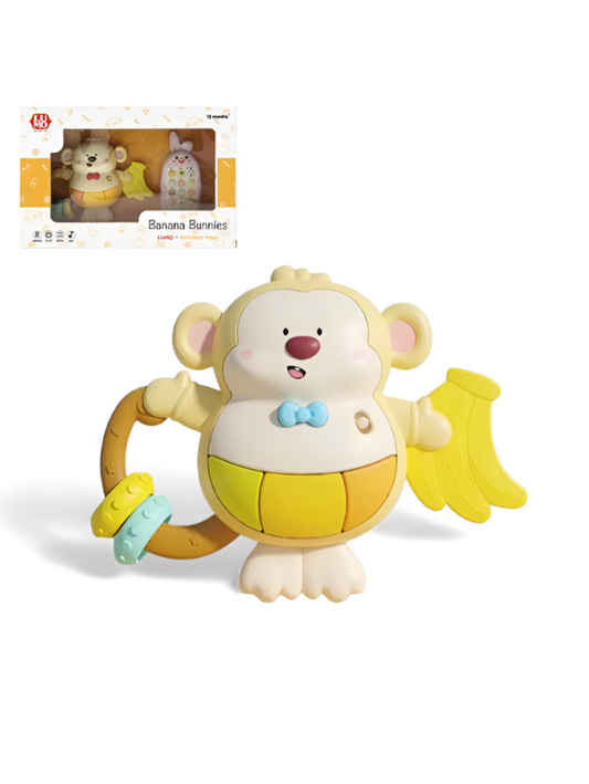 Banana Bunnies – Banana Monkey Baby Finger Piano, Musical Teether & Educational learning toy NX15652.