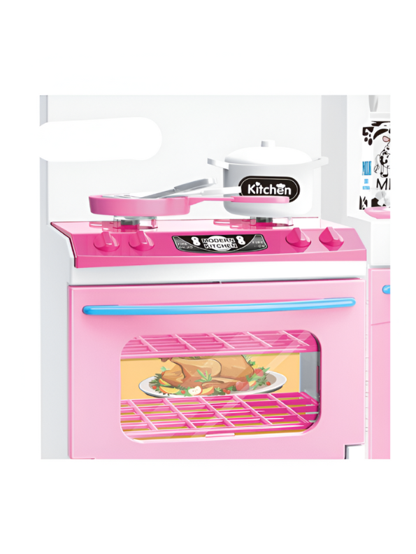 Barbie Kitchen Set – Deluxe Pretend Play Cooking Barbie Inspired Doll Set for Kids with Utensils, Opening Oven, Cupboard Doors & Realistic Kitchen Accessories LMI-818-156.