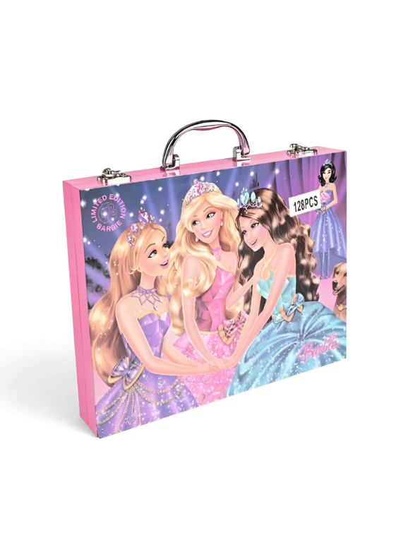 Barbie Limited Edition 128-Piece Art & Coloring Kit | Princess Briefcase with Art Supplies | Back to School Gift for Girls NOVHBC-188308.