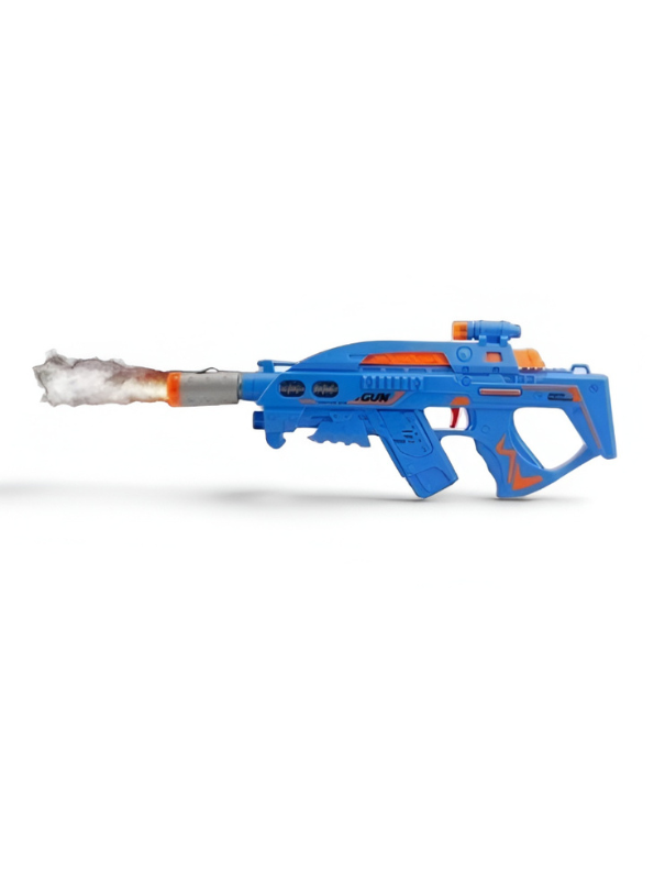 Battery Operated Electric Toy Gun with Smoke Effect - Blue LMI16600.