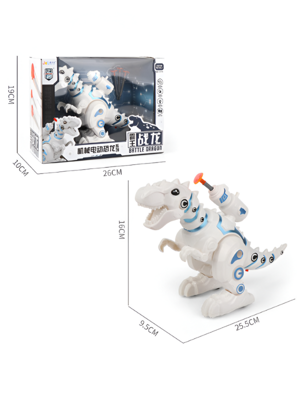 Battle Dragon – Walking Robot Dinosaur Toy with Lights, Music & Missile Launch | Action Robo Dino for Kids LMI13882.