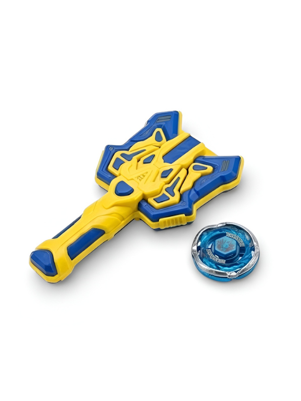 Battle Top Spinning Toy Set with Power Launcher Blue NX16579.