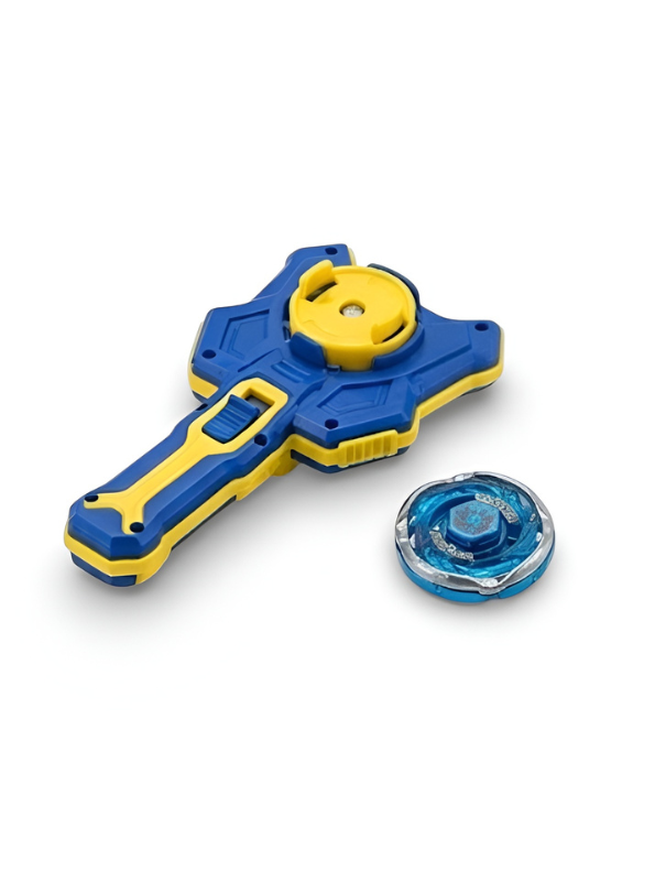 Battle Top Spinning Toy Set with Power Launcher Blue NX16579.