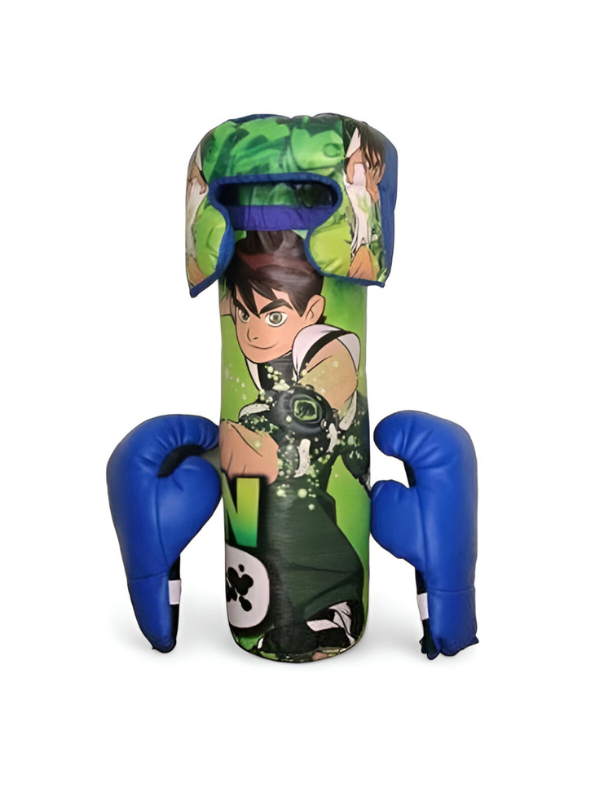Ben 10 Kids Boxing Set – Safe Training Boxing Toy with Punching Bag, Gloves & Headgear for Boys & Girls.