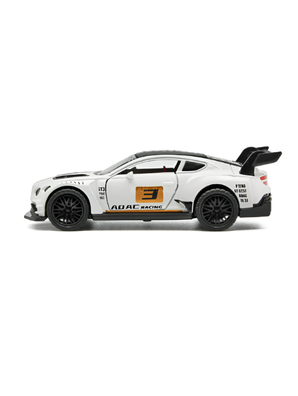 Orange - Bentley Continental GT3 Diecast Car – Alloy Model with Openable Doors and Pull-Back Action Scale 1:36 LMI15331.