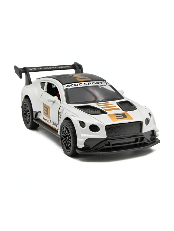 Orange - Bentley Continental GT3 Diecast Car – Alloy Model with Openable Doors and Pull-Back Action Scale 1:36 LMI15331.