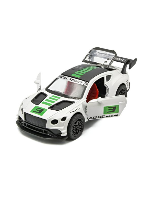 Bentley Continental GT3 Diecast Car – Alloy Model with Openable Doors and Pull-Back Action Scale 1:36 LMI15331.