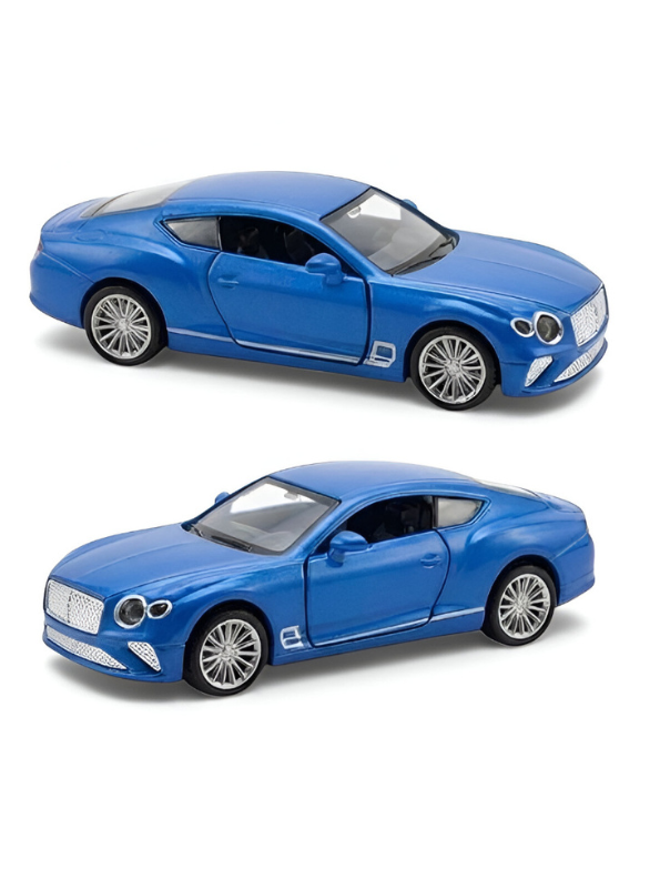 Bentley Continental GT Diecast Model Car 1:36 Scale Luxury Collector's Blue Toy.