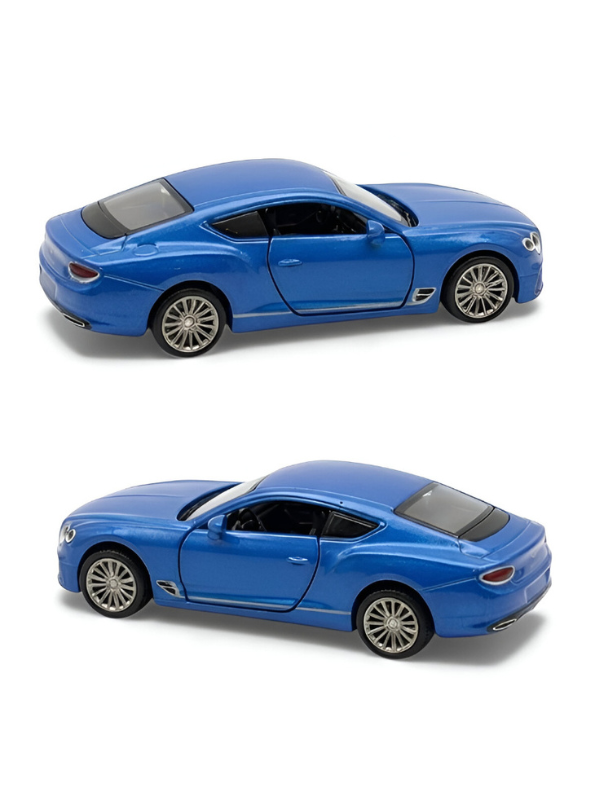 Bentley Continental GT Diecast Model Car 1:36 Scale Luxury Collector's Blue Toy.