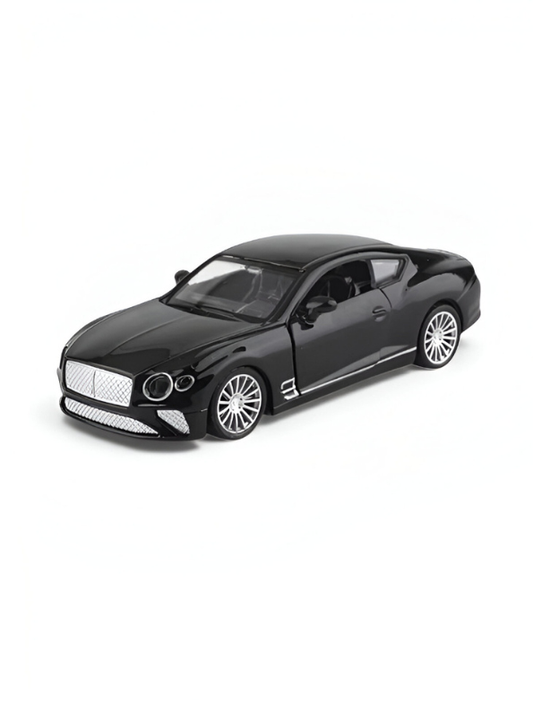 Bentley Continental GT Diecast Model Car 1:36 Scale Luxury Collector's Black Toy.