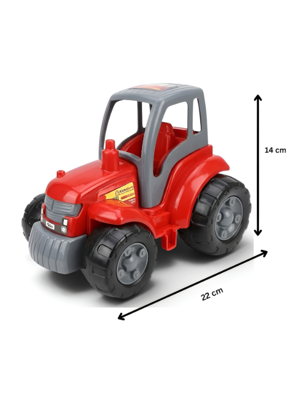 Big Red Farm Tractor Vehicle Toy – Durable Plastic Construction Truck for Kids