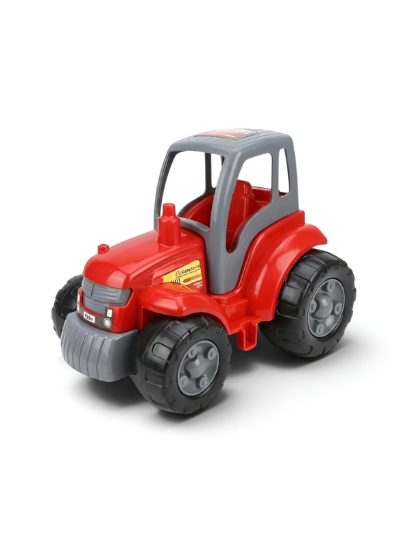 Big Red Farm Tractor Vehicle Toy – Durable Plastic Construction Truck for Kids