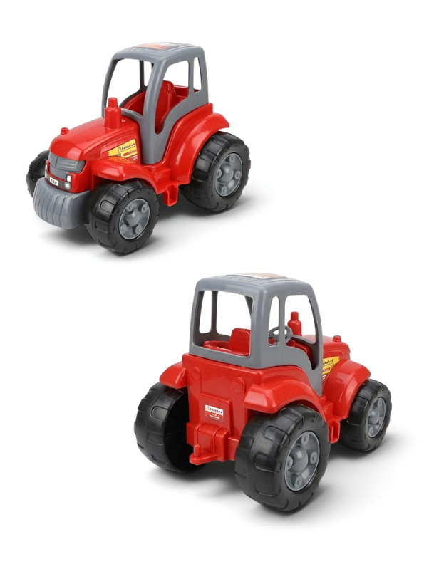Big Red Farm Tractor Vehicle Toy – Durable Plastic Construction Truck for Kids