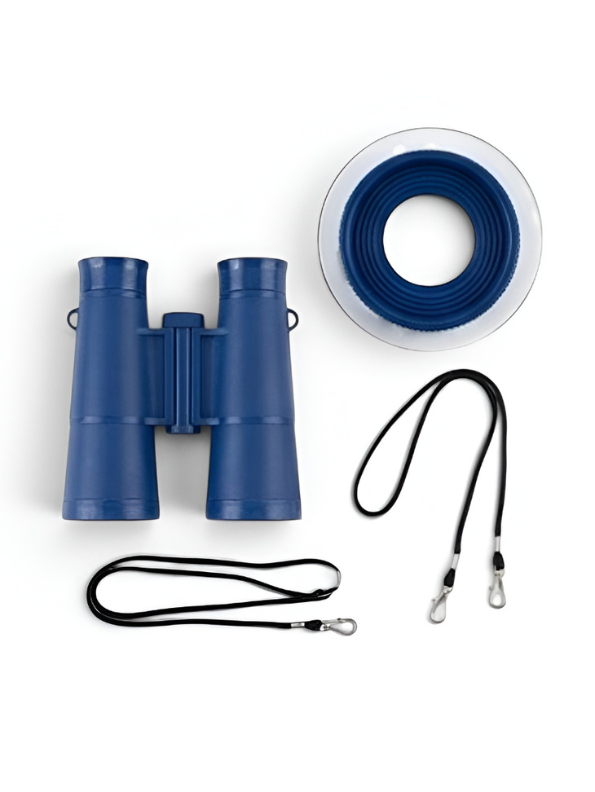 Binoculars with Neck Strap – Durable Plastic Pretend Play Field Glasses LMI10570.