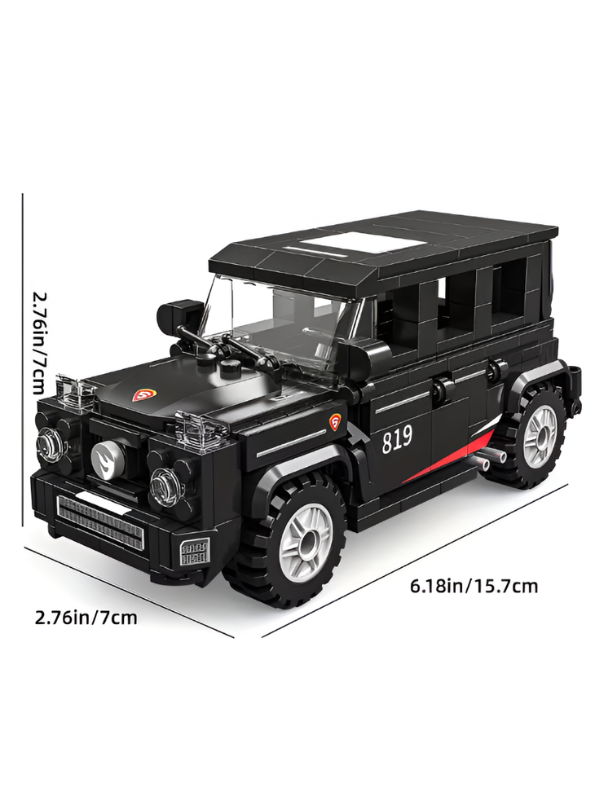 Black Racing SUV Building Blocks Toy – 316 Construction Model Car Set TV3924