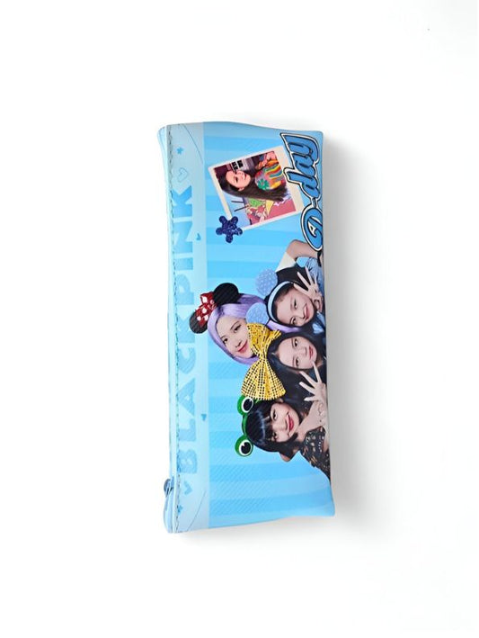 Blue - Blackpink Pouch – Blackpink Soft Pouch with Single Chain | Stylish & Lightweight Travel Pouch for Girls NOV6160.