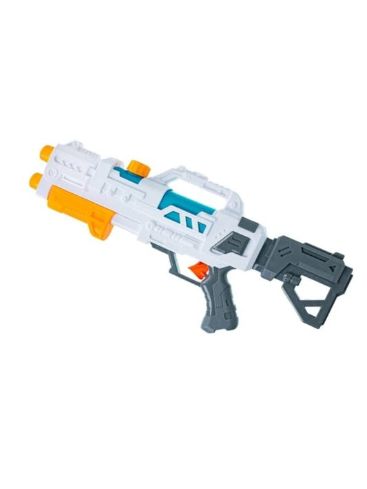BlitzShot Aqua Blaster – High-Pressure Water Gun Pichkari for Kids & Adults | Ultimate Summer Soaker for Outdoor Fun & Team Battles White LMI14309.