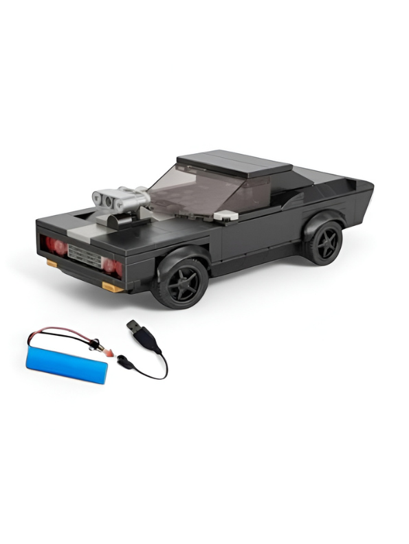 Block RC Car Building Set 1:20 Scale – Modular Remote Control Muscle Car Kit TV6838.