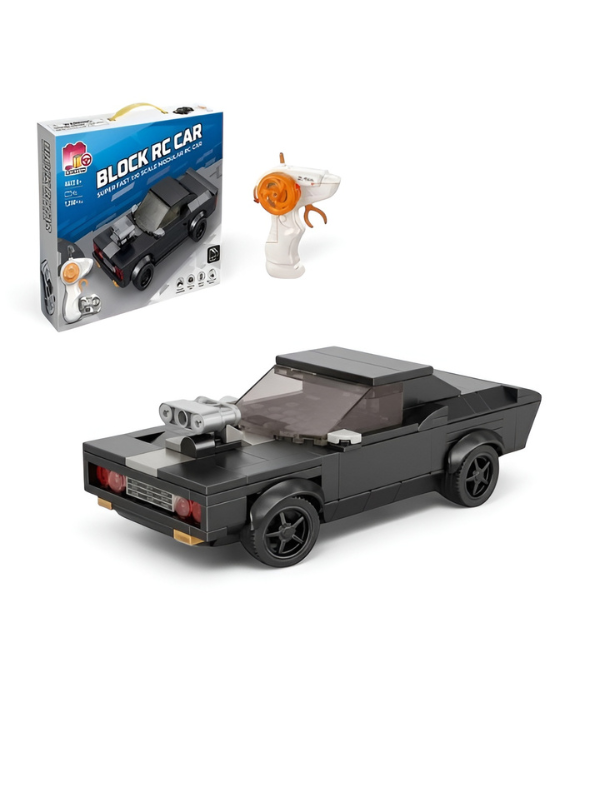 Block RC Car Building Set 1:20 Scale – Modular Remote Control Muscle Car Kit TV6838.