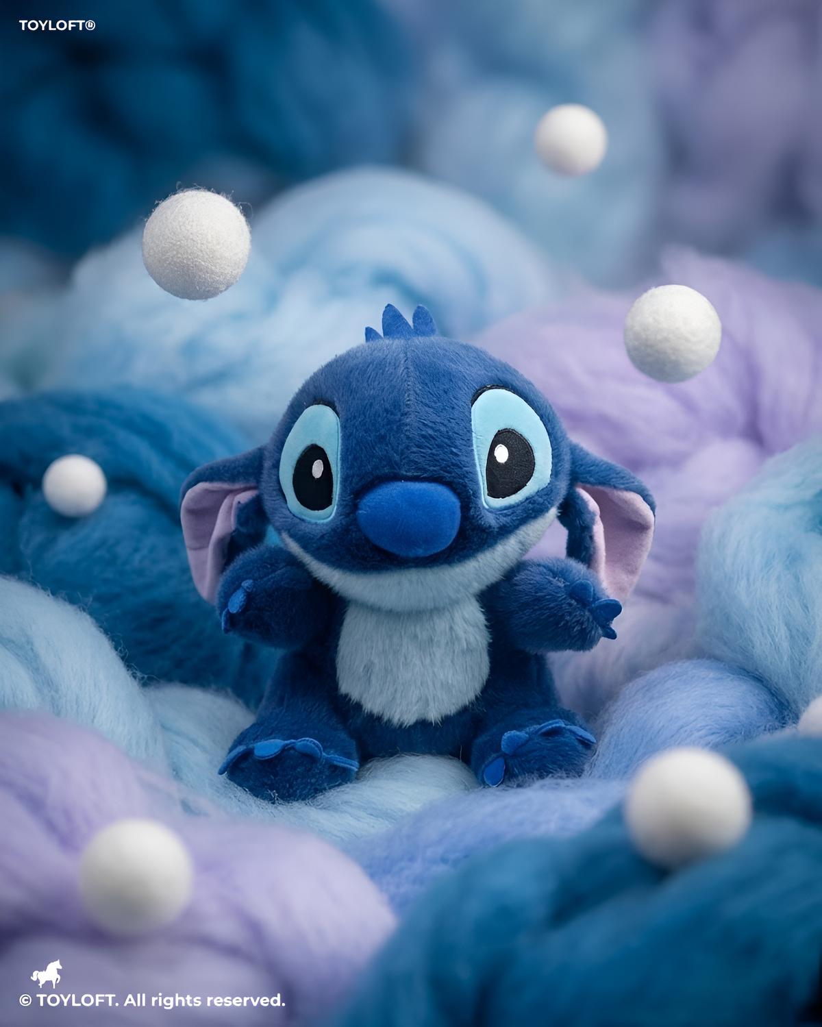 Blue Disney Stitch Soft Toy 8-Inch– Ultra-Soft Plushie Stuffed Animal Figure for Kids ST15958