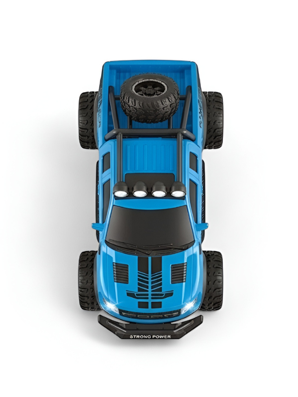 Blue Monster Truck Off-Road Ranger Pickup with LED Lights TV6201.