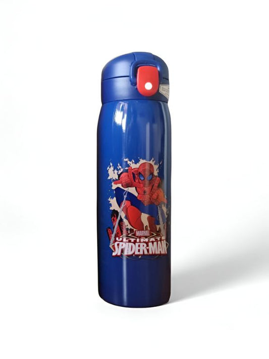 BlueSpider - Avengers Theme Sipper Bottle – Stainless Steel & Leakproof 500ml Push Button with Lock  NOV8336.