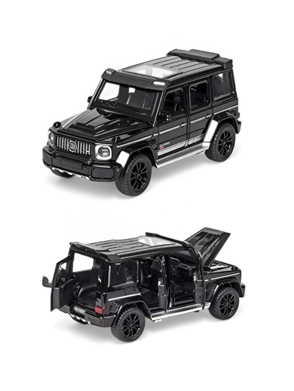 Brabus 1:32 Scale Die-Cast Model Car – Luxury Alloy Sports Car Miniature Black.