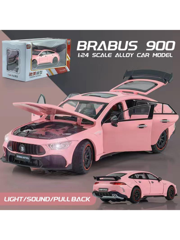 Brabus Rocket 900 – Metal Diecast Model Car Scale 1/24 with Light & Sound for Kids LMI15747.