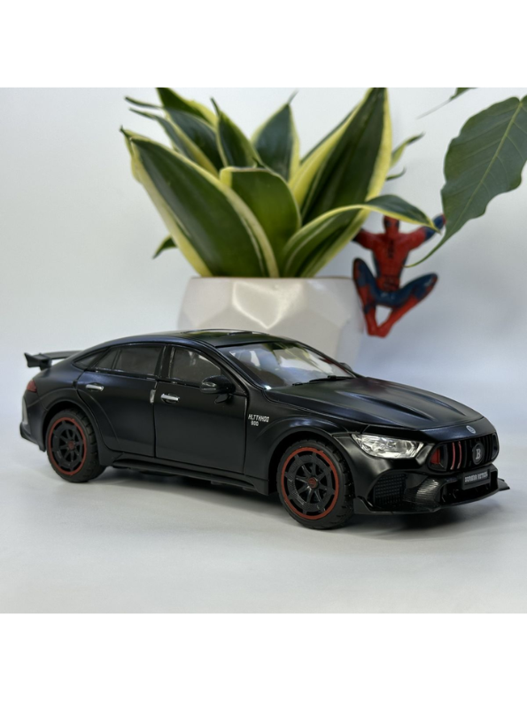 Brabus Rocket 900 – Metal Diecast Model Car Scale 1/24 with Light & Sound for Kids Black LMI15747.