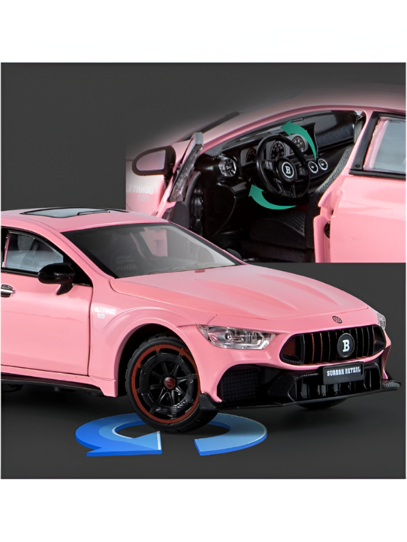 Brabus Rocket 900 – Metal Diecast Model Car Scale 1/24 with Light & Sound for Kids LMI15747.