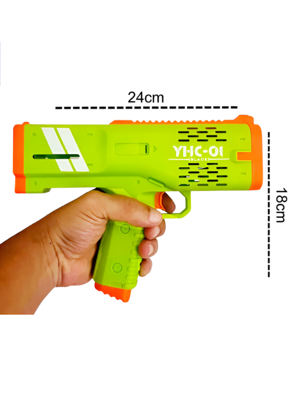 Bubble Gun Blaster Toy – Bubble Shooter with 2 Bubble Solution Bottles LMI16593.