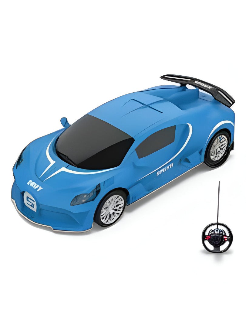 Blue Bugatti-Style RC Sports Car for Kids | 1:14 Scale Die-Cast Model with Remote Control LMI15078