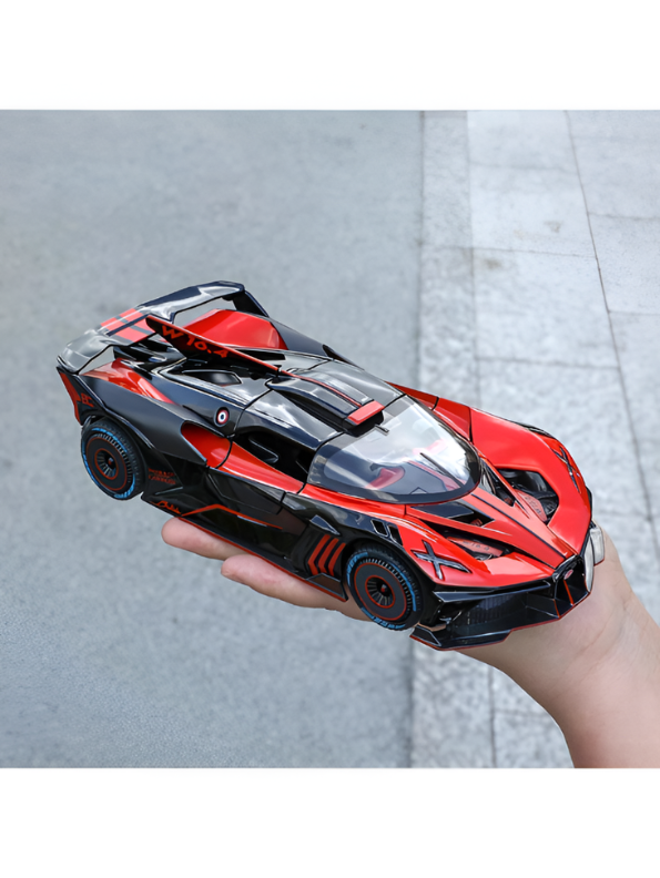 Bugatti Bolide Diecast Model Car – Scale 1:24 With Smoke Zinc Alloy Diecast Car Collectible for Kids and Adults LMI15527